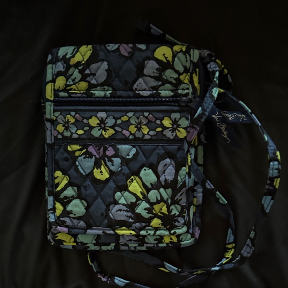 Vers Bradley Quilted Crossbody Bag Indigo Pop Perfect Condition